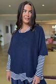 Conrad Layer Knit Navy